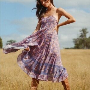 Spell and the Gypsy Juniper Shirred Strappy Dress
Size XL